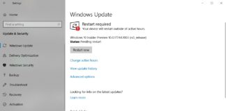 Windows 10 October Update installation