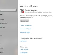 Windows 10 October Update installation