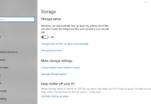 Windows 10 and Storage Sense