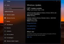Windows 10 updates