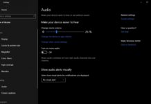 Audio in Windows 10