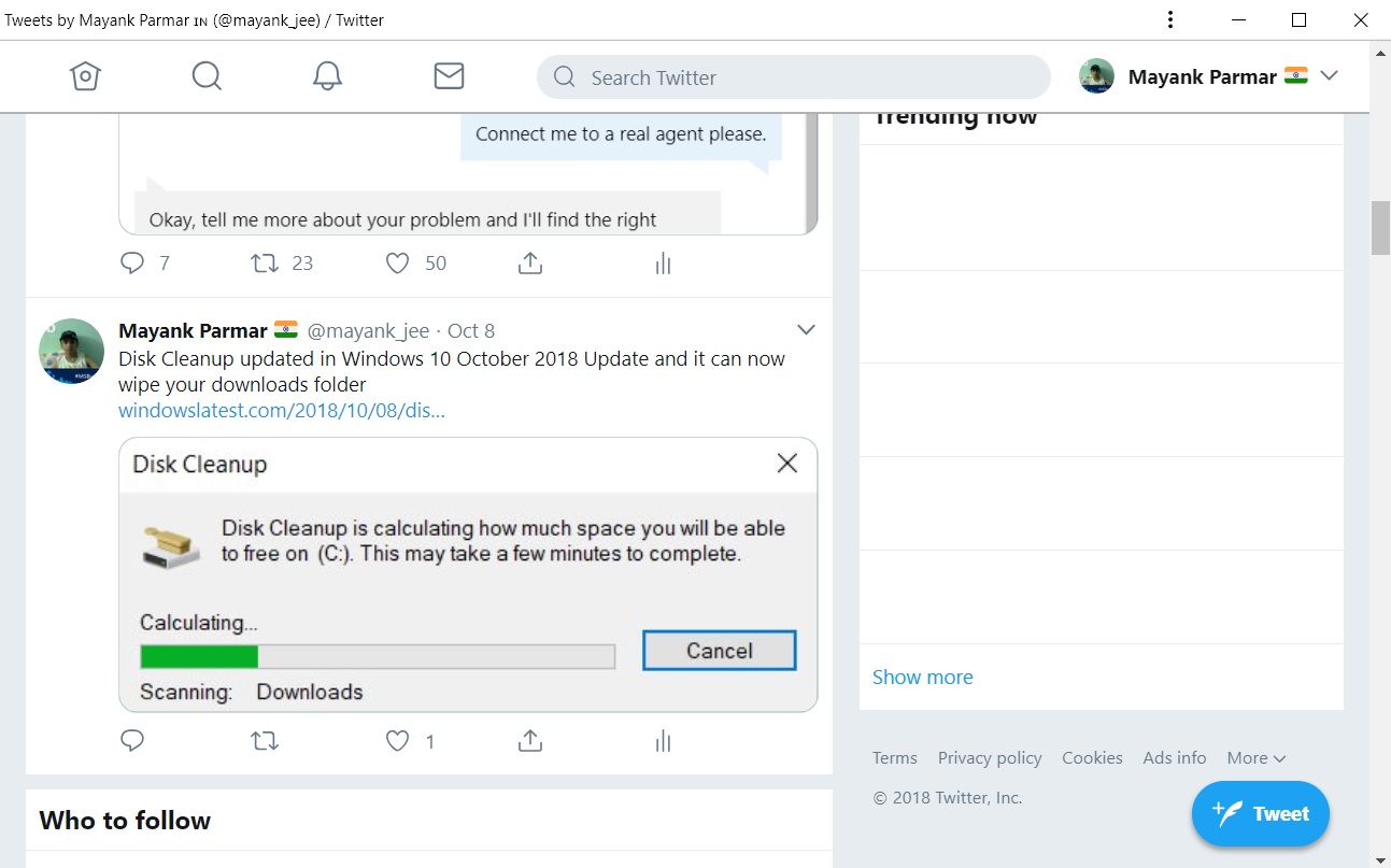 Chrome PWA Twitter