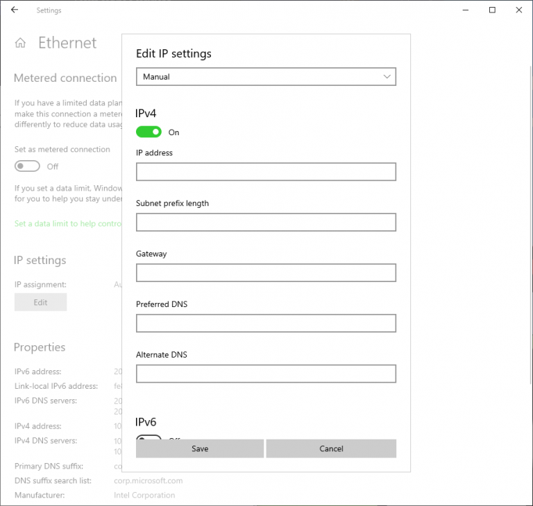 Enhanced Settings page