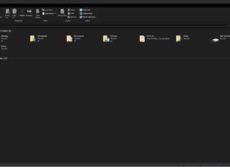 File Explorer with dark theme