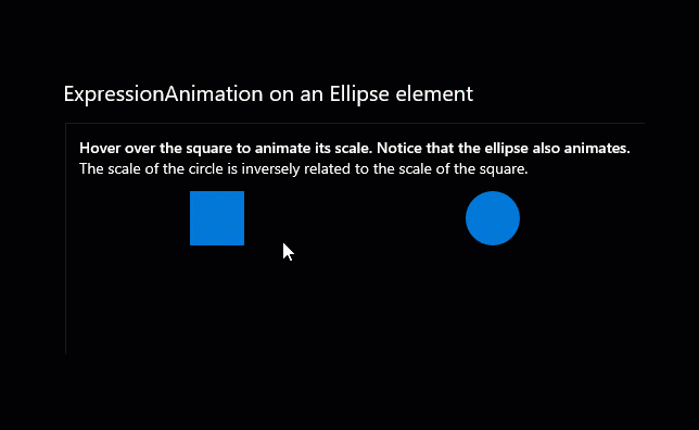 Fluent Design animation