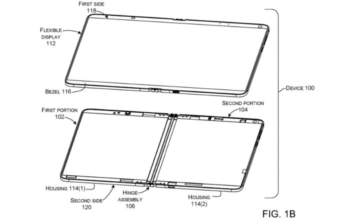 Microsoft patent for flexible device