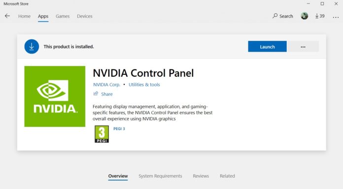 how to get back nvidia control panel windows 10