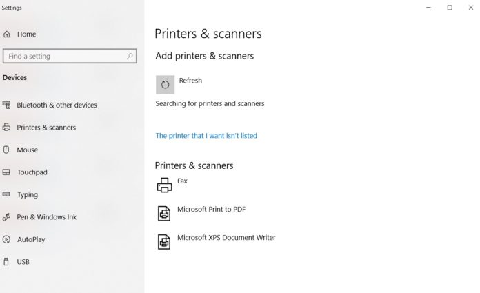 Printer drivers Windows 10