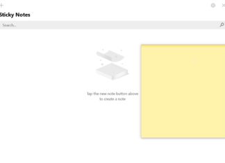 Sticky Notes app