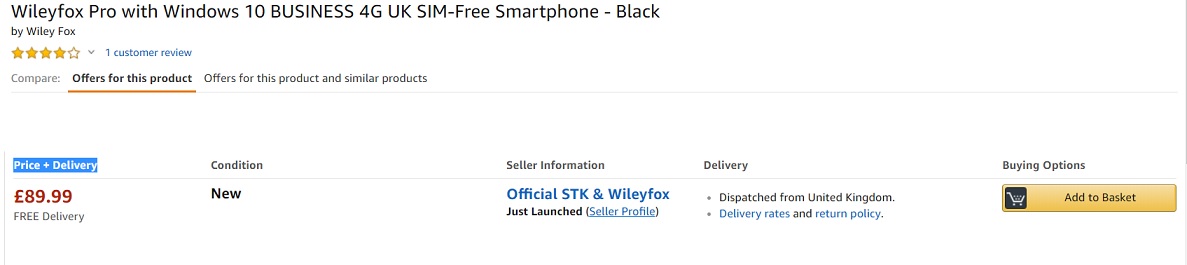 Wileyfox Amazon UK