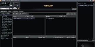 Winamp on Windows 10