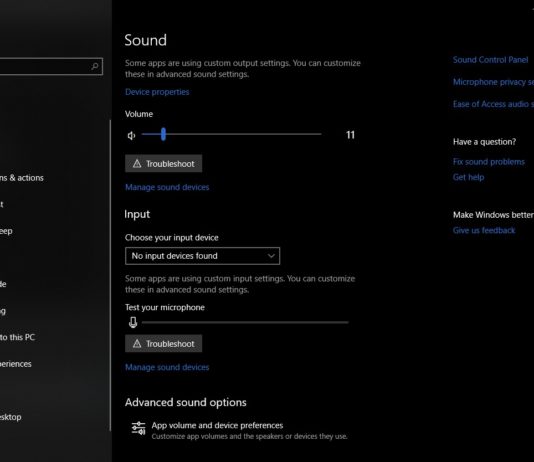 Windows 10 Audio System