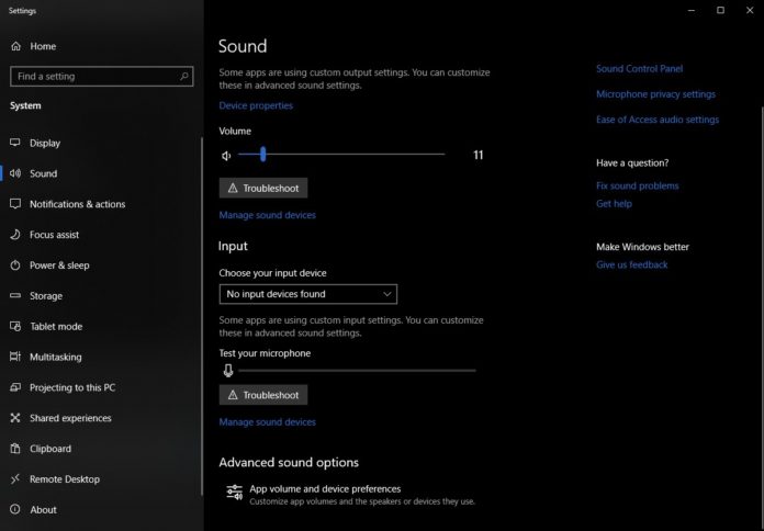 Windows 10 Audio System