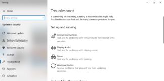 Windows 10 Troubleshooter