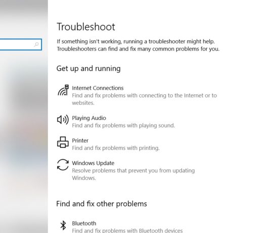 Windows 10 Troubleshooter