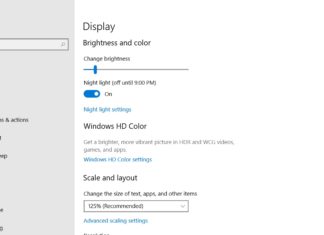 Windows 10 brightness control