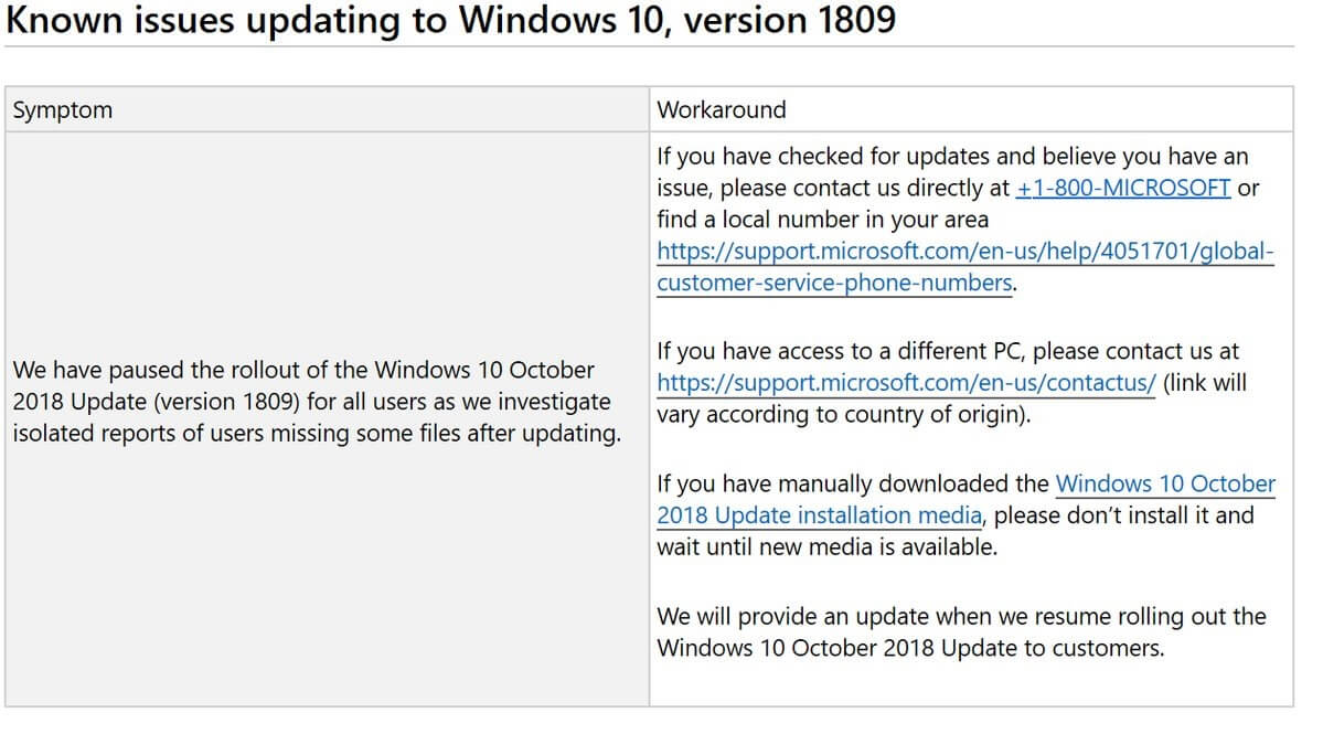 Windows 10 version 1809