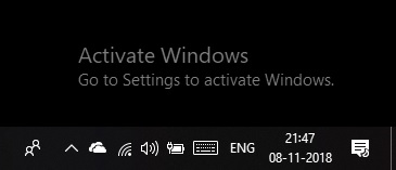 Activate Windows error