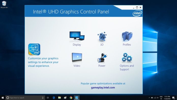 Intel update for Windows 10