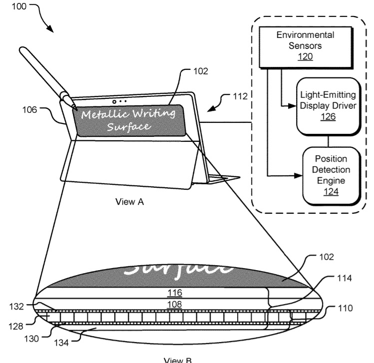 Reflective display patent