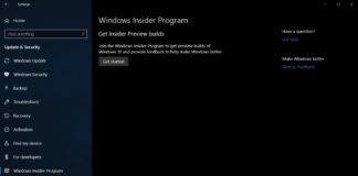 Windows 10 19H1 preview builds