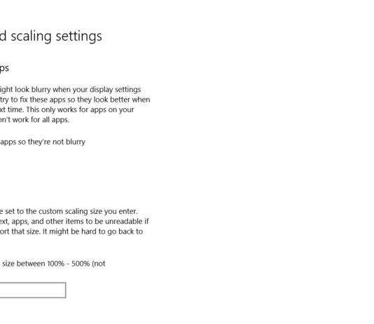 Windows 10 19H1 update to come with DPI setting improvements Windows 10 DPI settings