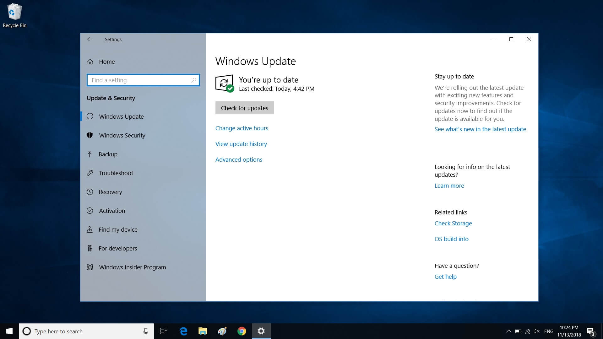 feature update to windows 10 version 1809 december