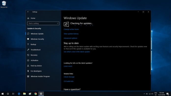 Windows 10 October Update