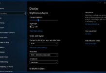 Windows 10 brightness settings