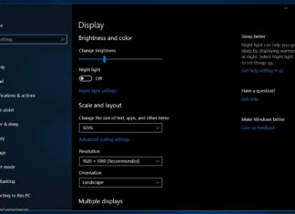 Windows 10 brightness settings