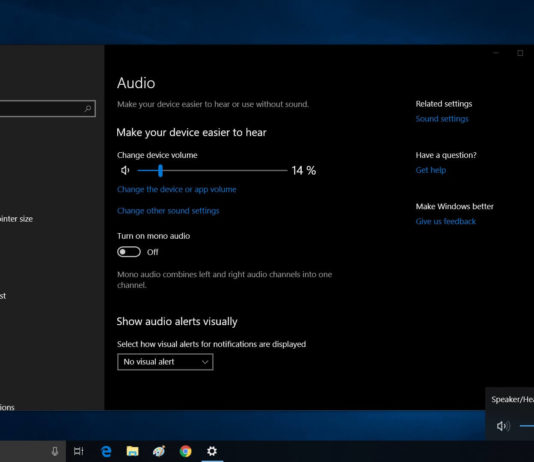 Windows 10 volume system