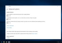 Windows Update setting