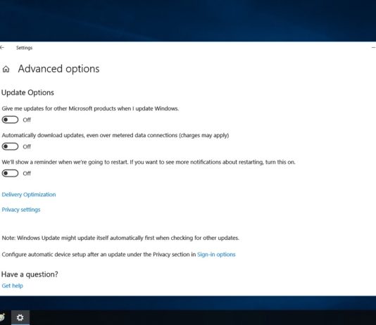 Windows Update gets smarter, more convenient in Windows 10 19H1 Windows Update setting