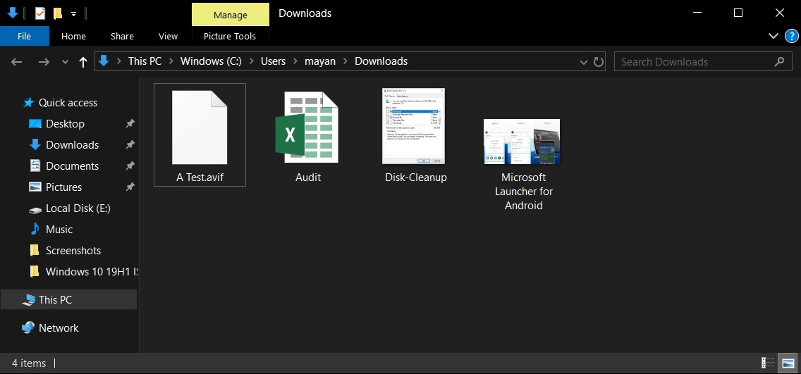 File Explorer in 19H1