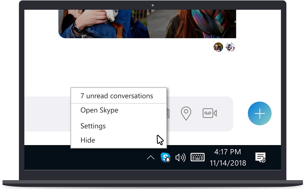 Skype System Tray