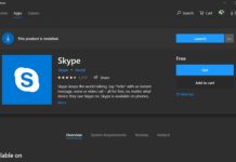 Skype Windows 10