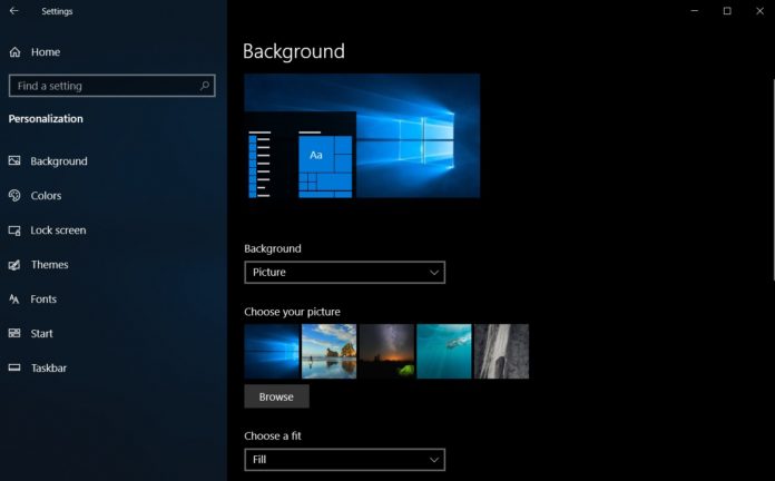 Windows 10 personalization