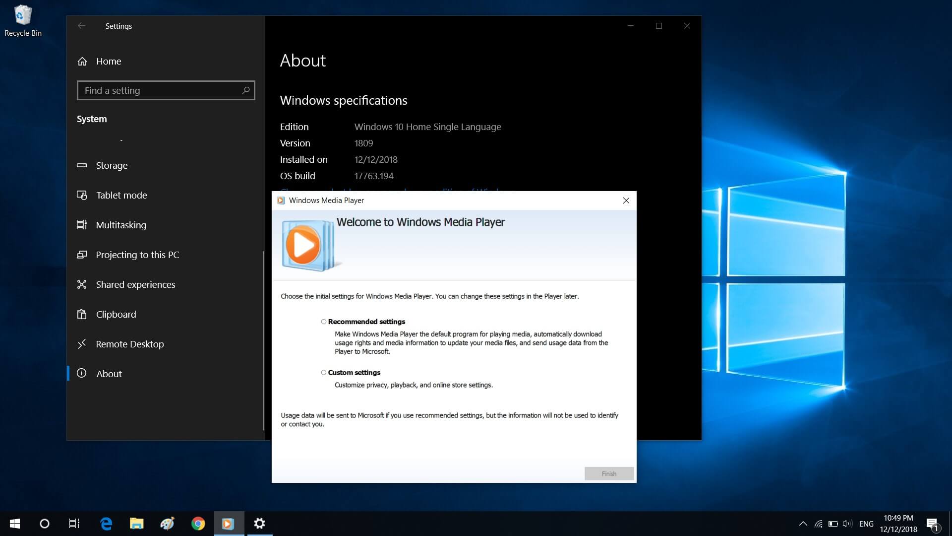 windows media player update windows 10
