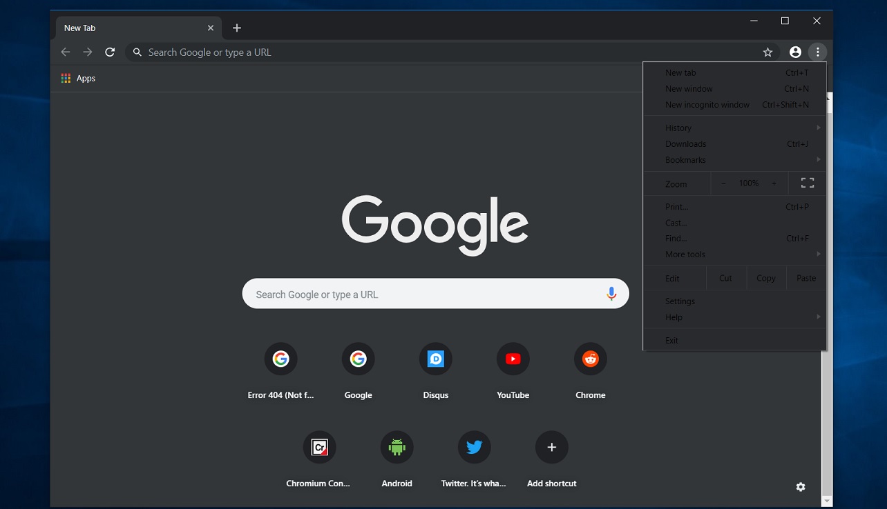 windows chrome canary