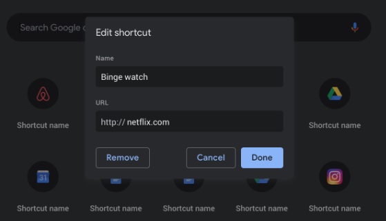 Chrome shortcuts