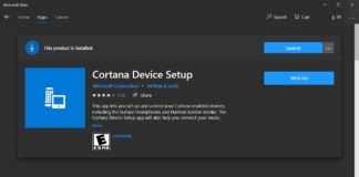 Cortana Device Setup