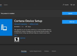 Cortana Device Setup