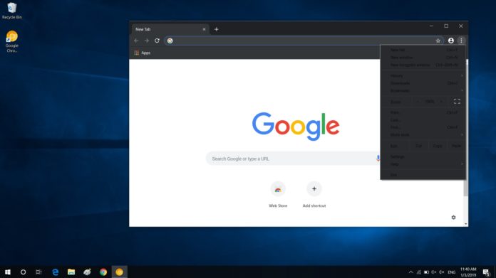 Dark mode in Google Chrome