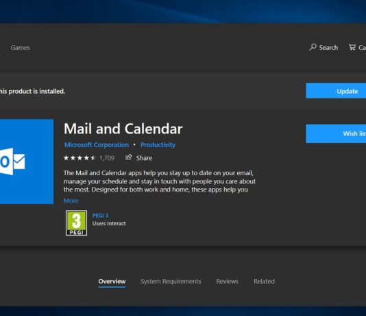 Mail app in Windows 10