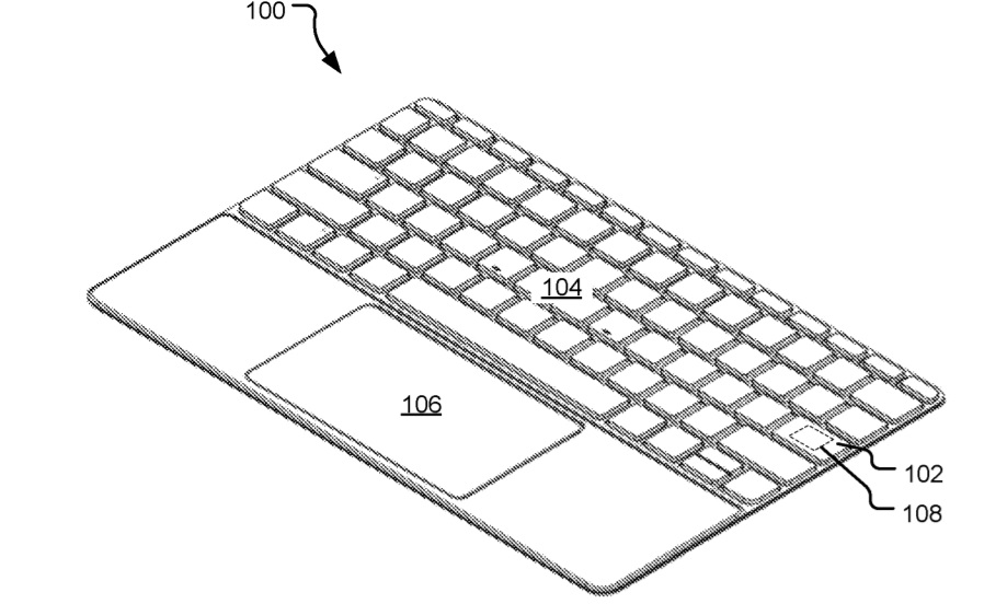 Microsoft Surface keyboard patent