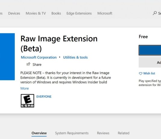 Raw Image Extension