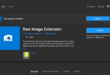 Raw Image Extension for Windows 10
