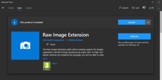 Raw Image Extension for Windows 10