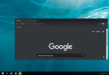 Chrome dark theme