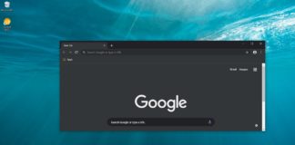 Chrome dark theme